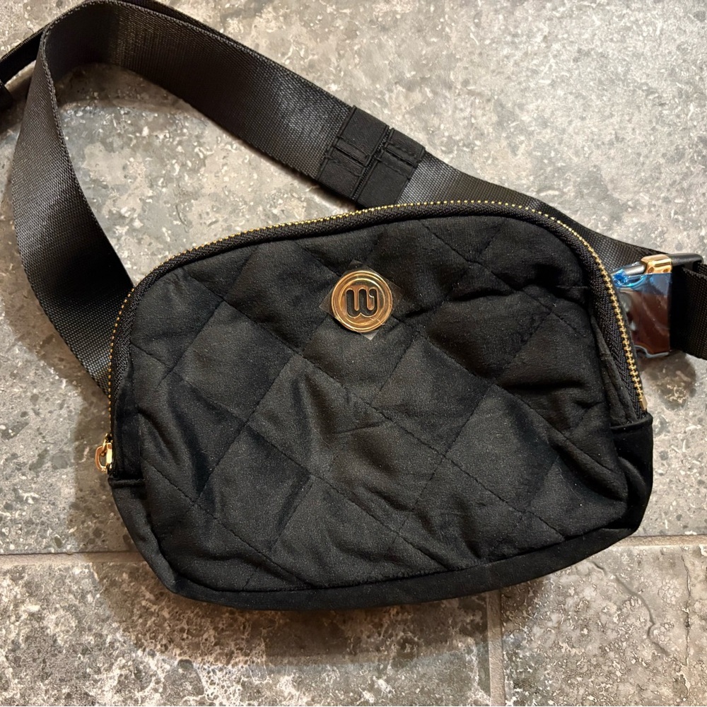 Wantable Black Quilted Crossbody Bag
